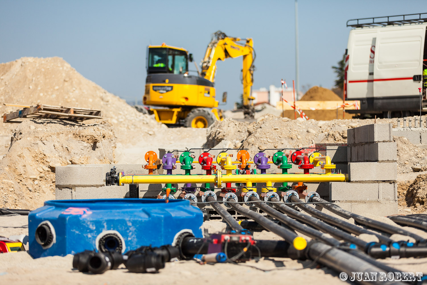 Travaux de tuyauteriebuildingChantier station Total Portes-les-valence A7